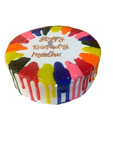 Colourful birthday Cake